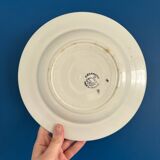 Set of 5 old earthenware plates Céranord St Amand - Made in France