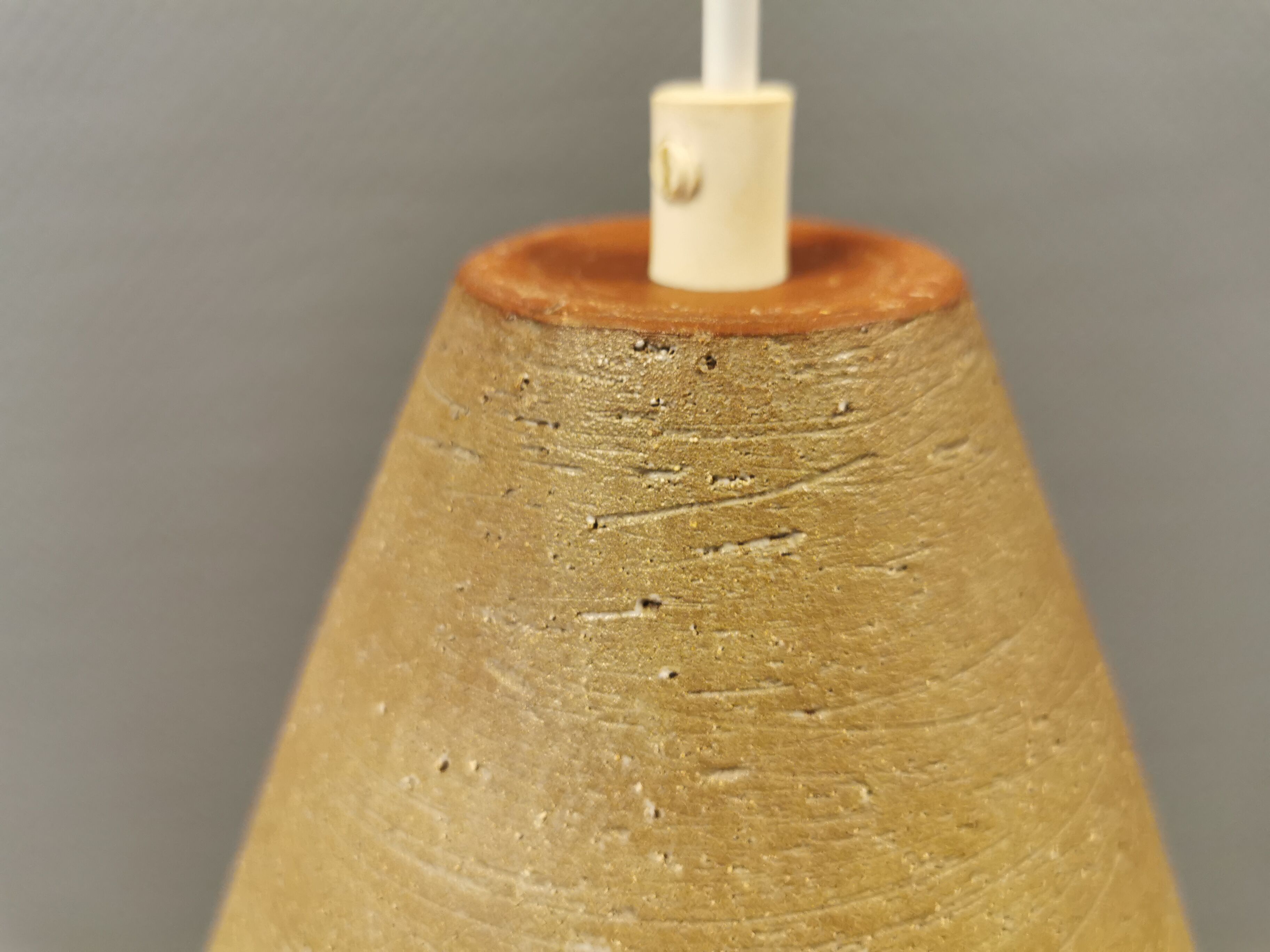 Small ceramic hanging lamp. Estimated Danish and from the 1970s.