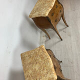 Pair of inlaid bedside tables