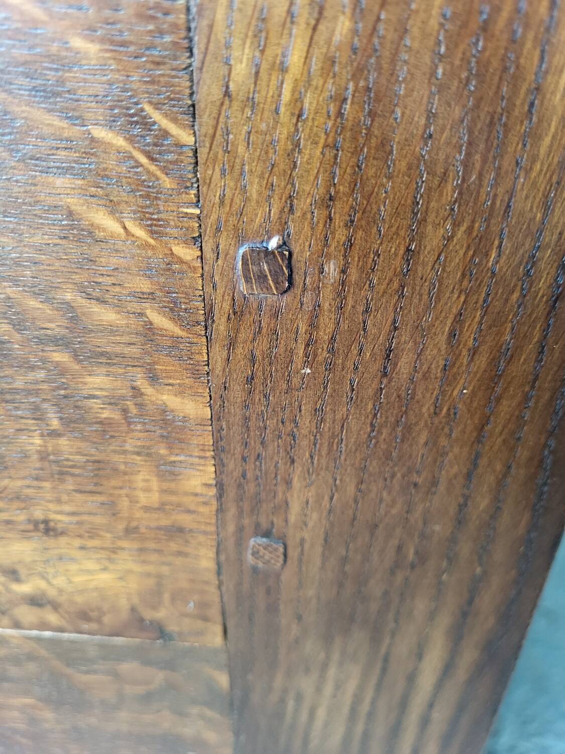 Wedding chest, wood, storage, in solid oak pegged