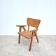 Fauteuil enfant vintage en bois 1960