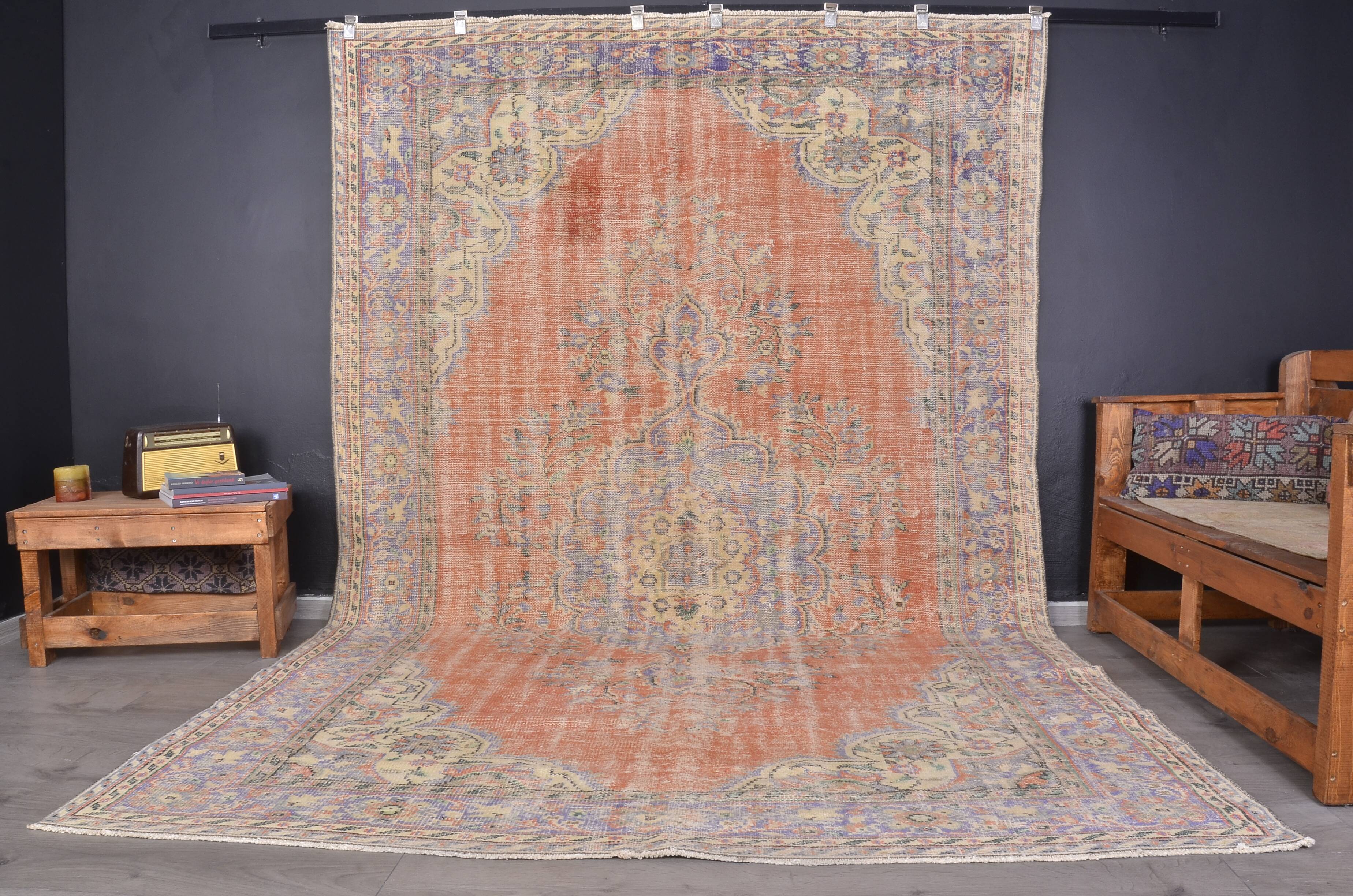 Vintage Oushak Area Carpet sku 2310