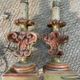pair of wooden lamp bases