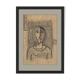 Charming antique naive South American portrait, 1930s