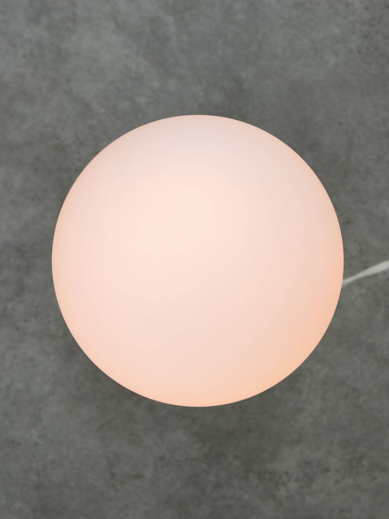 Mid-century Italian Floral Table Lamp in Ceramic and Opaline