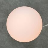 Mid-century Italian Floral Table Lamp in Ceramic and Opaline