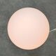 Mid-century Italian Floral Table Lamp in Ceramic and Opaline