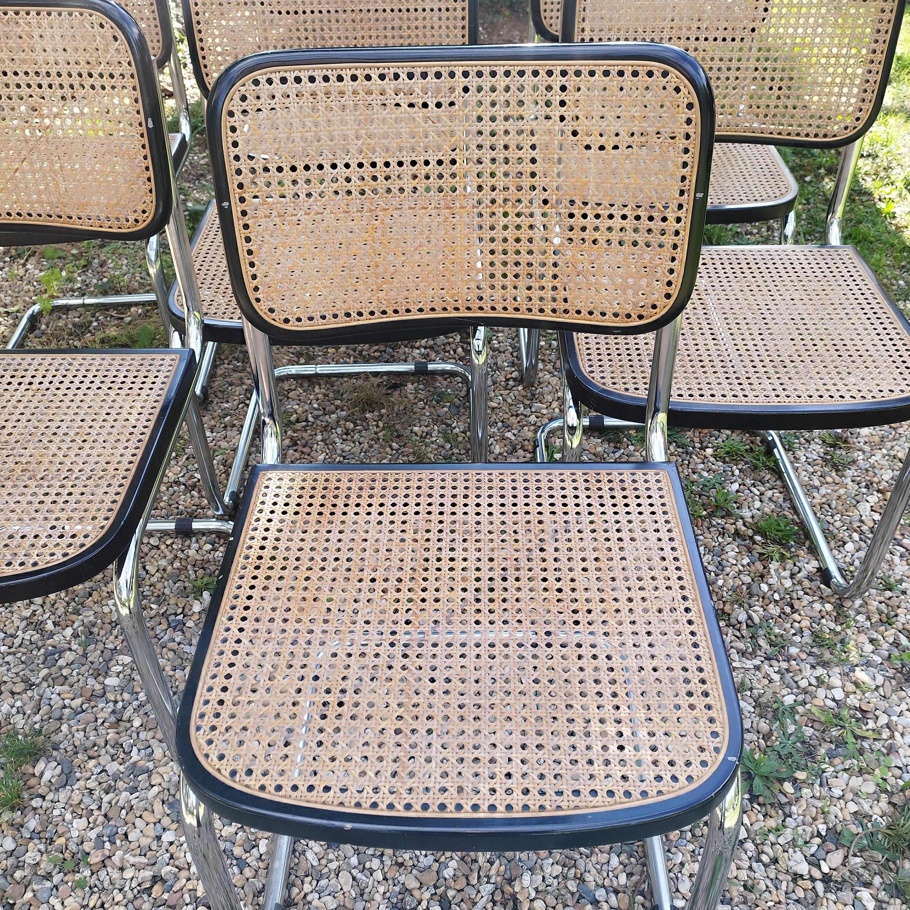 Vintage style chairs Cesca B32 Marcel Breuer