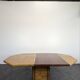 Burr walnut table by Jean Claude Mahey