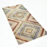 2x5 Turkish Multicolor Vintage Kitchen Runner Rug, 71x154Cm