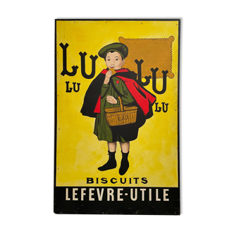 Panneau publicitaire Lu Biscuits Lefevre - Utile