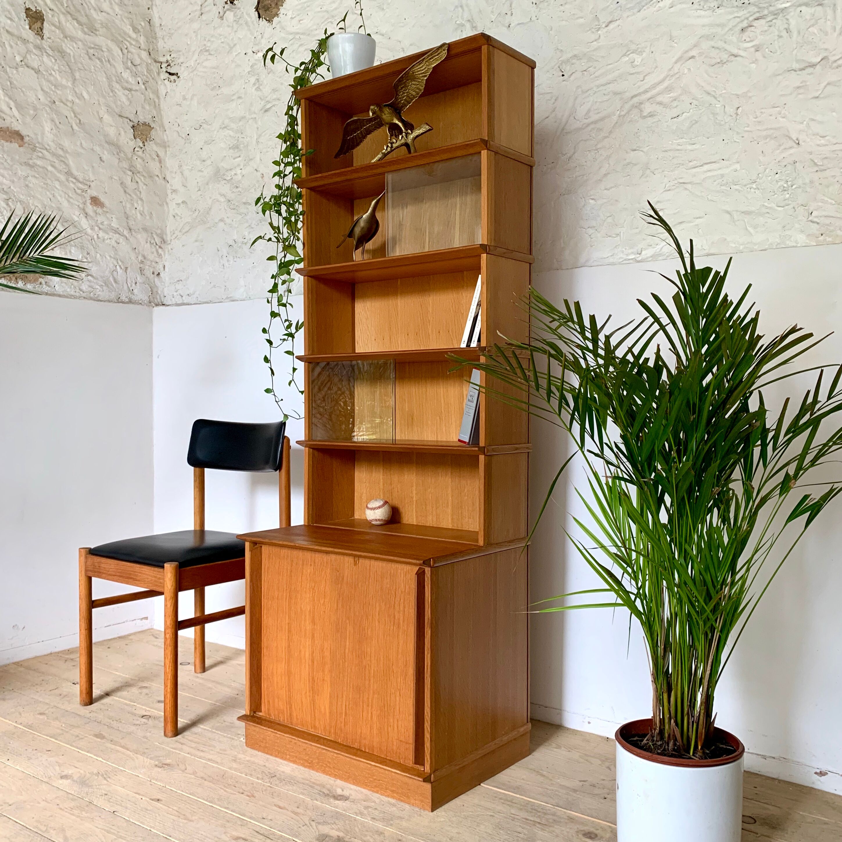 Vintage Oscar oak library