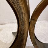 Mid-Century Glass And Bronze Coffee Table, 1960s