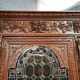 Renaissance library cabinet of hunting lodge in solid oak around 1850