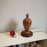 H25 turned wooden lamp base