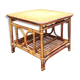 Square rattan side table 62x62