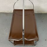 Mid-century folding serving trolley by Bremshey Solingen, 1950s