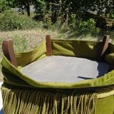 Fauteuils crapauds en velours vert, les 2