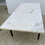 Coffee table marble top 70s