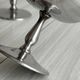 Set of 6 vintage stainless steel dessert bowls on feet