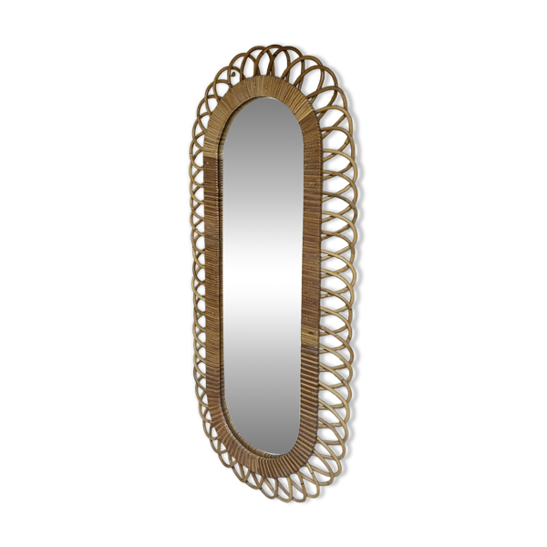 Miroir rotin vintage — Beyit