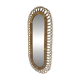 Vintage rattan mirror