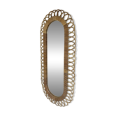 Vintage rattan mirror