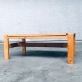 Scandinavian Modern Design Solid Pine Coffee Table, 1970s