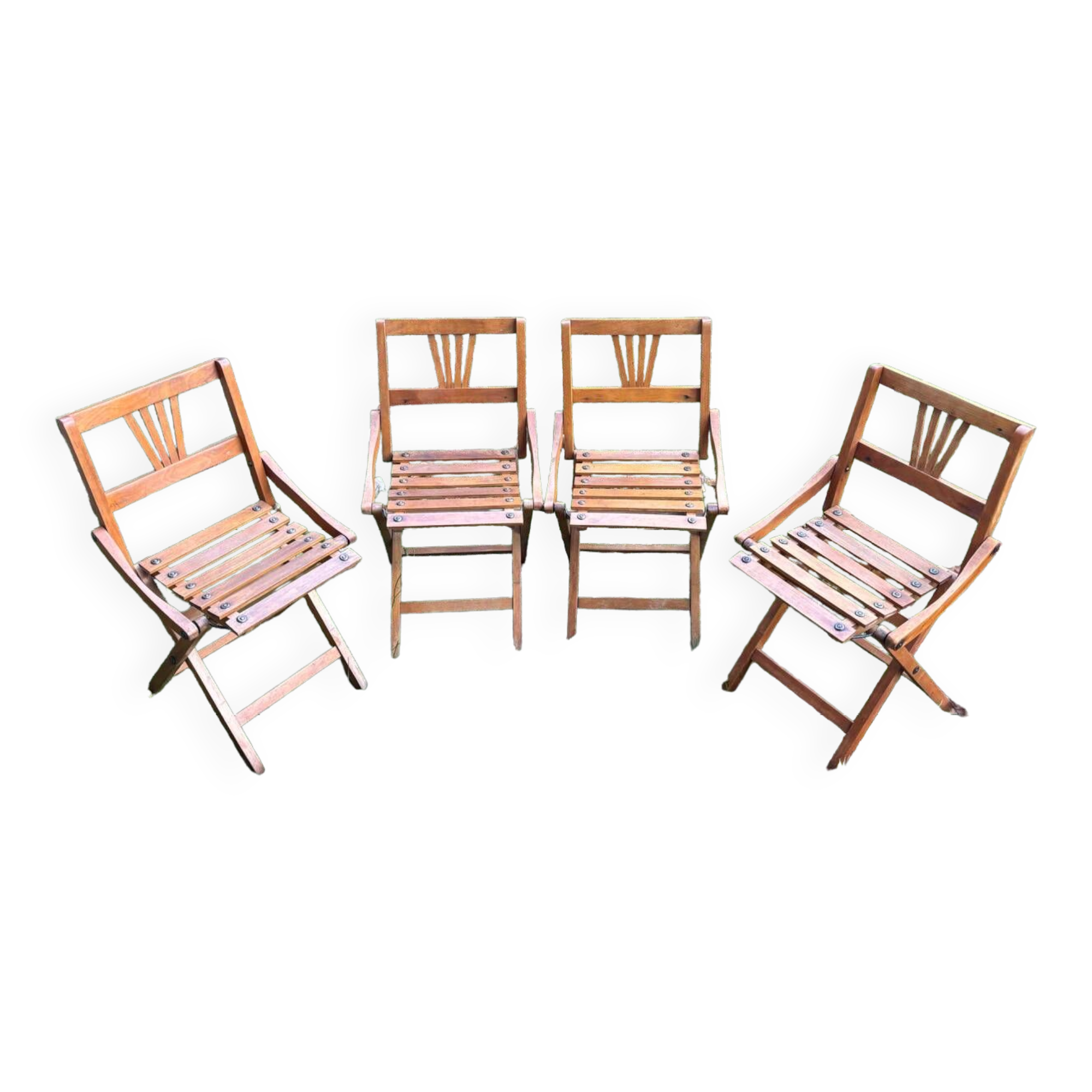 4 chaises pliantes pour enfant Thonet