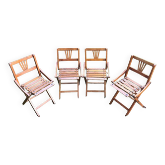4 Thonet children's folding chairs