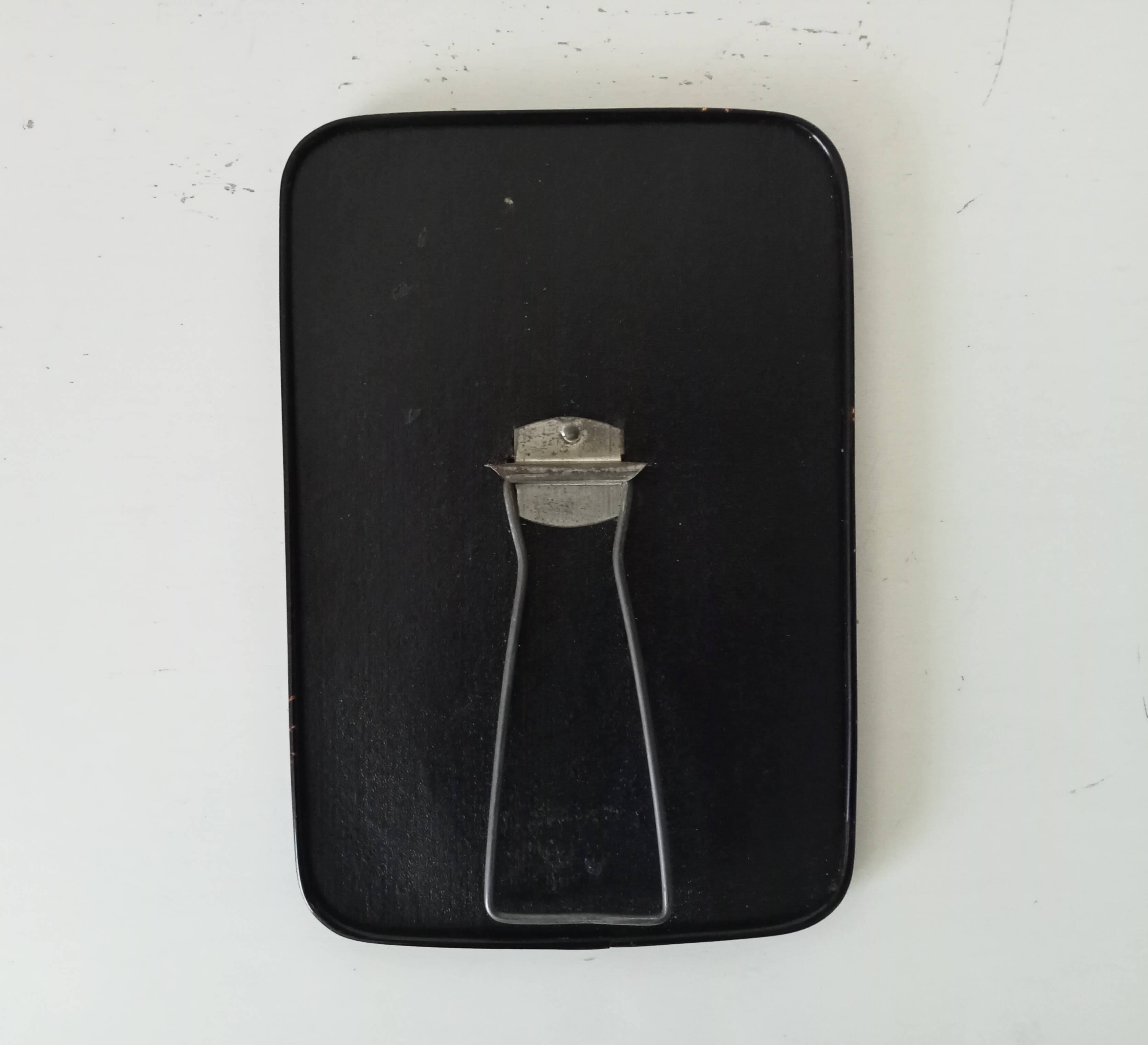 Vintage barber style tabletop mirror