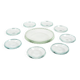 Coupelles en verre citrin Art Déco vers 1930