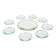 Coupelles en verre citrin Art Déco vers 1930
