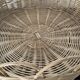 Wicker glass top, sun shape.