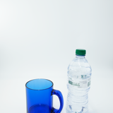 Set of 6 vintage cobalt blue glass coffee cups/mugs