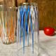 5 grands verres colorés limonade 1950