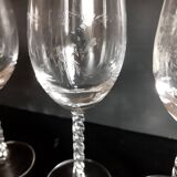Set of 6 crystal glasses