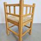 Dutch Modernist Art Deco Style Corner Chair in Oak and Rush, 1950s, Set of 2