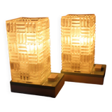 Pair of vintage bedside lamps