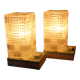 Paire de lampes de chevets vintage