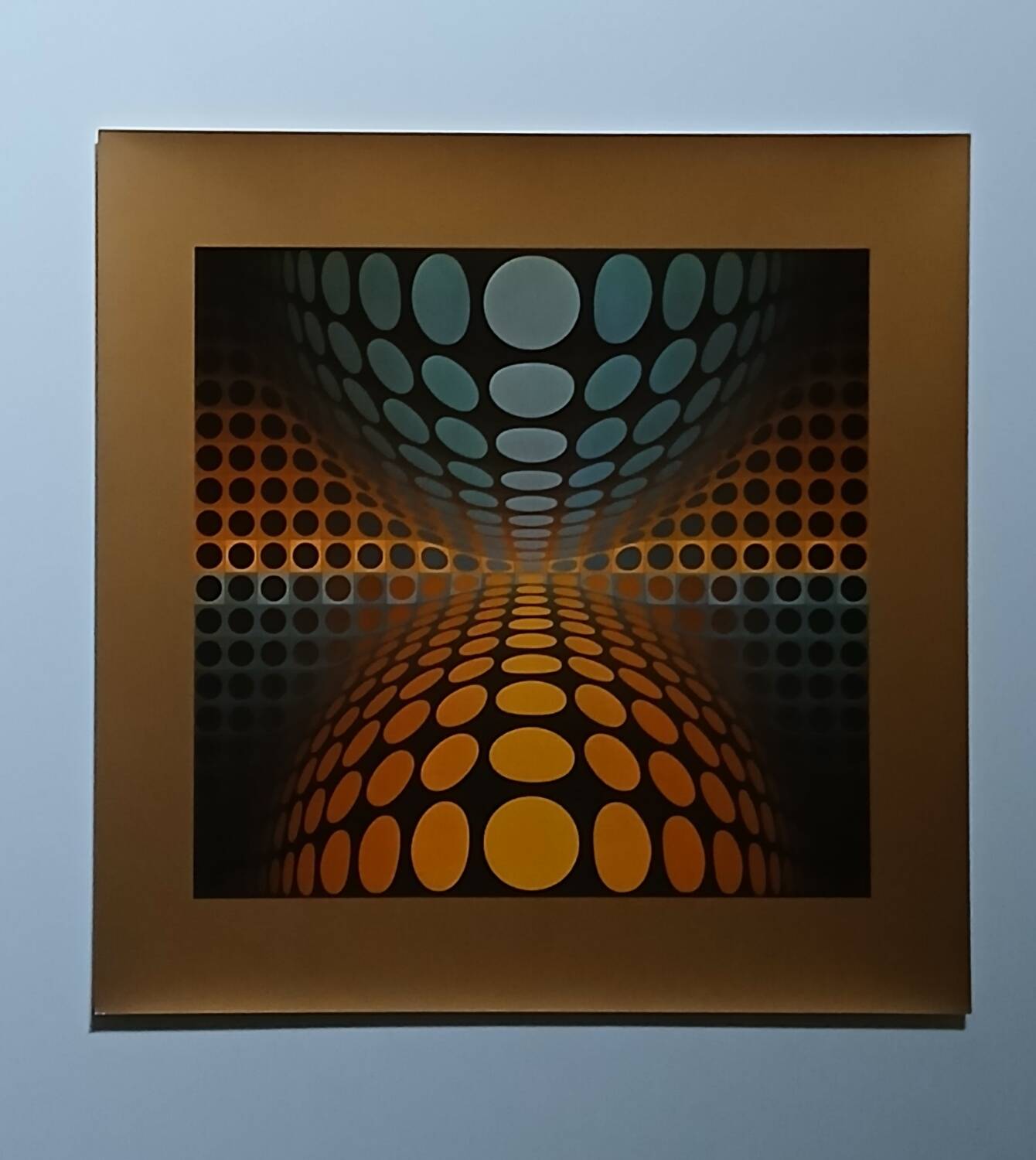 Sérigraphie cinétique Victor Vasarely édition originale 1970par du gri