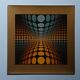 Sérigraphie cinétique Victor Vasarely édition originale 1970par du gri