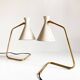 Pair of Italian "cocotte" lamps. 1950s design.
