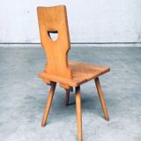 Vintage Belgian Brutalist Pub Café Chair Set by Torck, 1960s, Set of 4