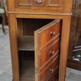 Old chiffonier bedside table red marble top 19th century