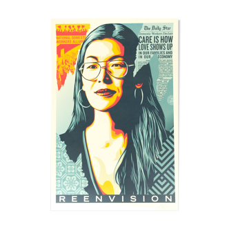 Shepard Fairey (Obey Giant): Reenvision - Signed lithograph