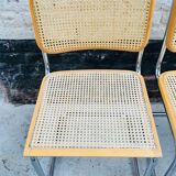 Set of 4 chairs model cesca B32 by Marcel Breuer