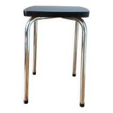 Hard blue formica stool