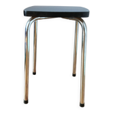 Tabouret formica bleu dur
