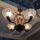 Vintage Art Deco chandelier 1950s